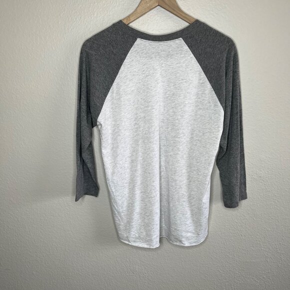 Magnolia Market Waco TX Baseball Raglan Tee Gray & White Size L - Picture 8 of 9